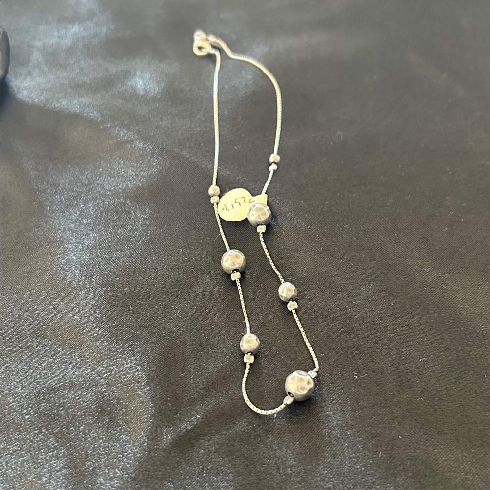 Silpada Sterling Silver Rare Hammered Ball Necklace EUC🩶 N1972